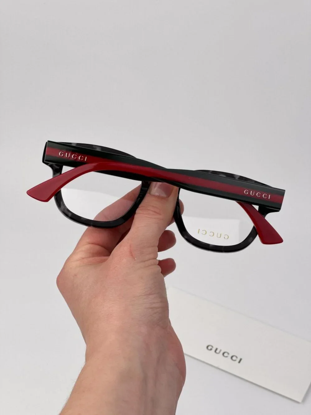 Gucci Men’s Eyeglasses | Grey Havana Square Frame | GG1992O 002 | NEW AUTHENTIC